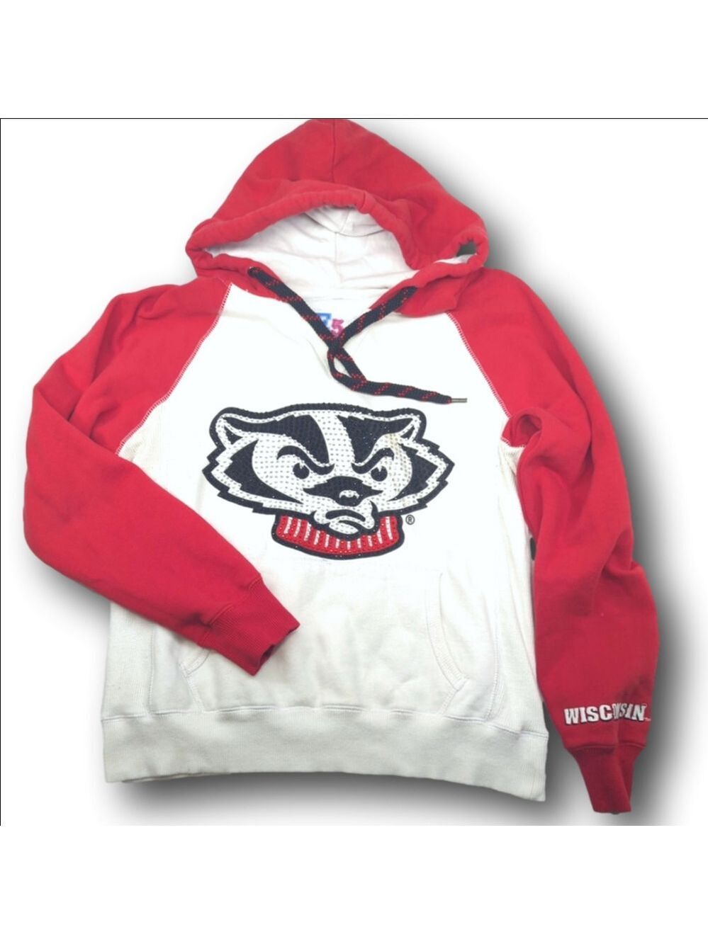 Women's College Classics Hoodie Size M White and Red